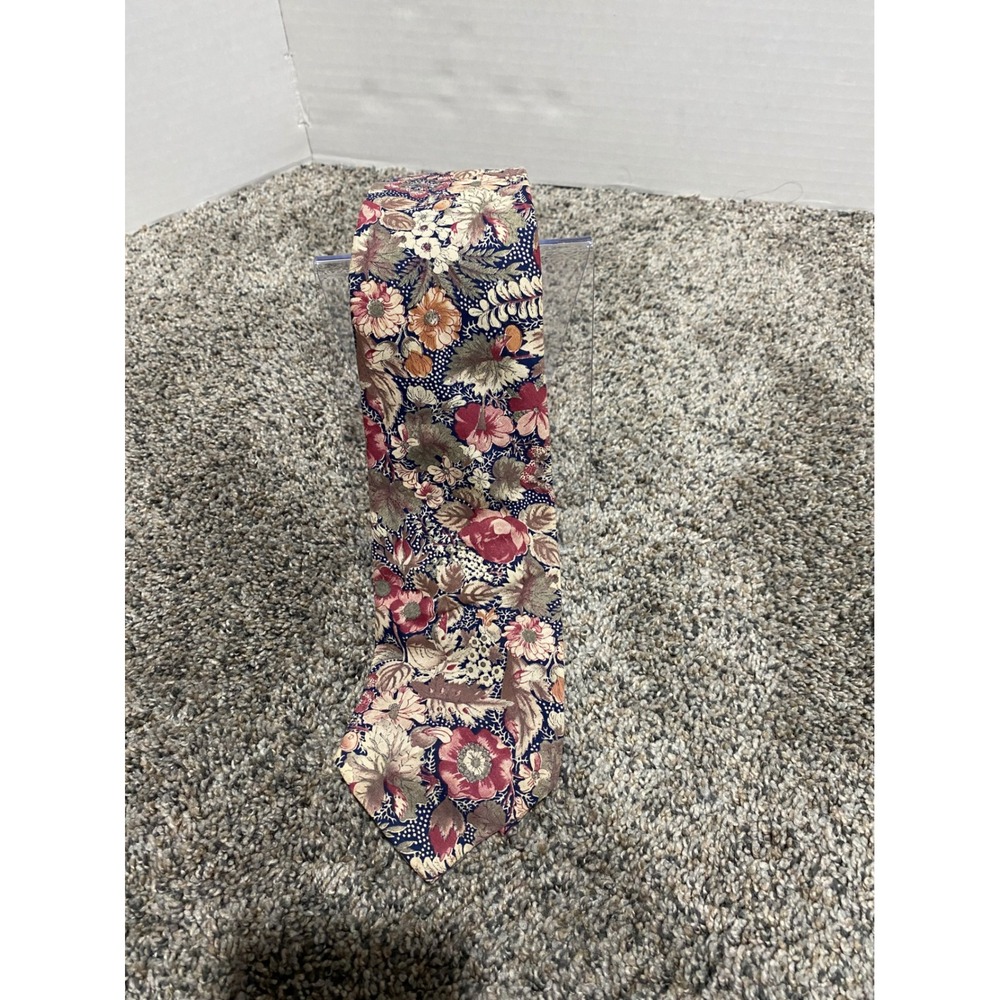 Necktie Tango by Max Raab Mens Multicolor Excellent Floral Cotton OS